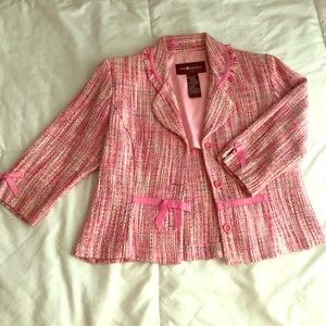 Pink Tweed Blazer